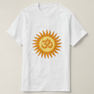 Camiseta Símbolo Om no Design hindu espiritual solar radian