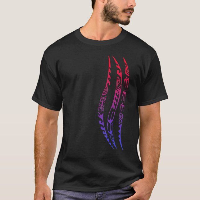 Camiseta Símbolo Ondas Cultura Padrão Maori Nova Zelândia T (Frente)