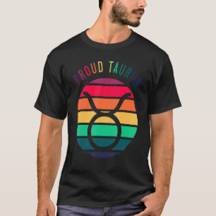 Camiseta Símbolo Ortogulho Taurus Lgbtq Astrologia Zodiac S