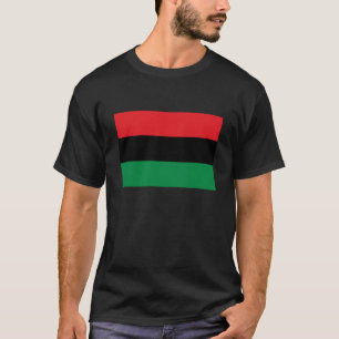 Camiseta Símbolo Pan-Africano de Bandeira e União / leque