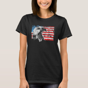 Camiseta Símbolo Patriótico Americano de Águia Americana Pa