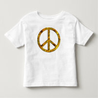 Símbolo PEACE - DOURADO
