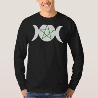 Camiseta Símbolo Pentagrama de Deusa Tripla Dianic Wicca