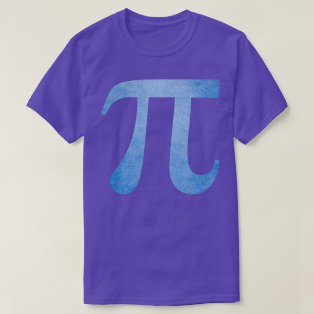 Camiseta Símbolo Pi Azul (Frente do Design)