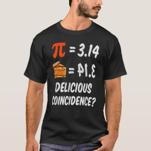 Camiseta Símbolo Pi Day 3.14 Pie Coincidência Eu Acho Não M