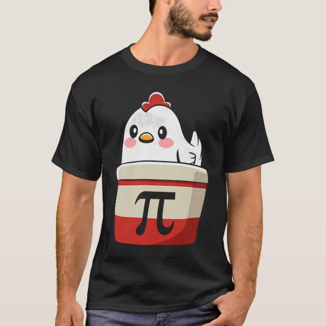 Camiseta Símbolo Pi de Matemática de Meninos e Meninas de F (Frente)