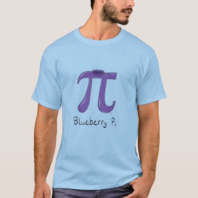 Camiseta Símbolo Pi de Mirtilo Professor de Matemática (Frente)