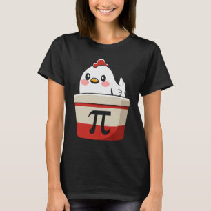 Camiseta Símbolo Pi do Pote de frango legal Matemática para