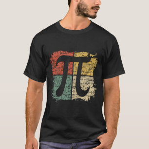 Camiseta Símbolo Pi Quadrado Dar Equações Matemáticas Pi Di
