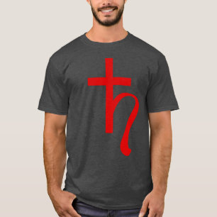 Camiseta Símbolo Planeta Saturno (vermelho)