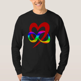 Camiseta Símbolo Polimário Infinito Do Coração Lgbt Csd