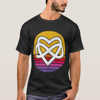 Camiseta Símbolo Polimortal Infinito - Vintage Retro Po