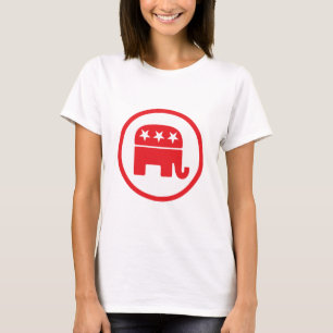 Camiseta Símbolo Político do Partido Republicano (Elefante)