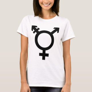 Camiseta Símbolo preto do Transgender