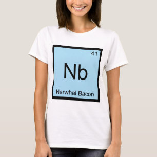Camiseta Símbolo Químico do Bacon de Narvalha - Nb