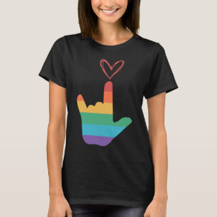 Camiseta Símbolo Rainbow Love Deaf