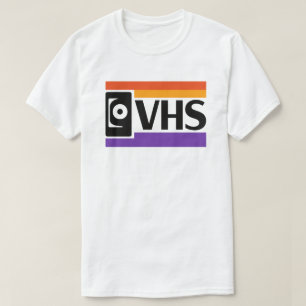 Camiseta Símbolo Retro VHS Nostalgia dos anos 80