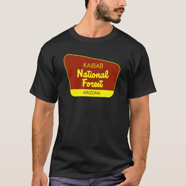 Camiseta Símbolo Retroativo Nacional da Arizona Florestal d (Frente)
