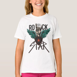 Camiseta Símbolo Rock com Asas