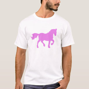 Camiseta Símbolo Rosa do Cavalo do Zodíaco Chinês – Signo d