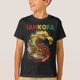 Camiseta Símbolo Sankofa Adinkra Sankofa, dezenove Gana