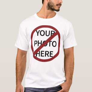Camiseta Símbolo Sem Círculo de Ban Vermelho Personalizável