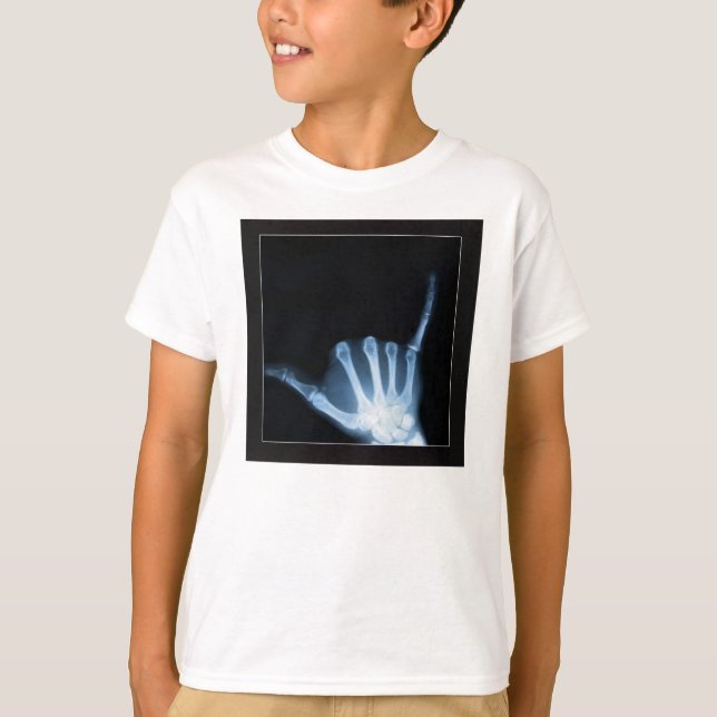 Camiseta Símbolo Shaka X-Ray (Hang Loose) (Frente)