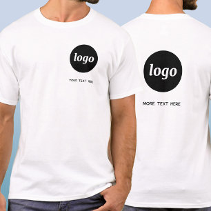 Camiseta Símbolo Simples e Crista Empresarial de Texto e Ve