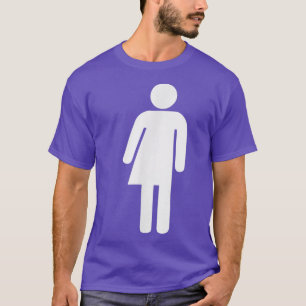 Camiseta Símbolo Sinal de Banheira Neutro Transgênero Lgbt
