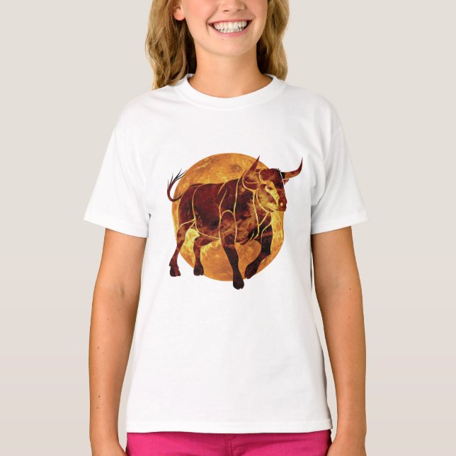 Camiseta Símbolo Taurus Zodiac (Frente)