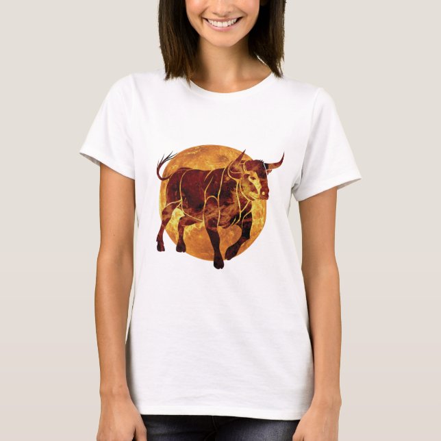 Camiseta Símbolo Taurus Zodiac (Frente)