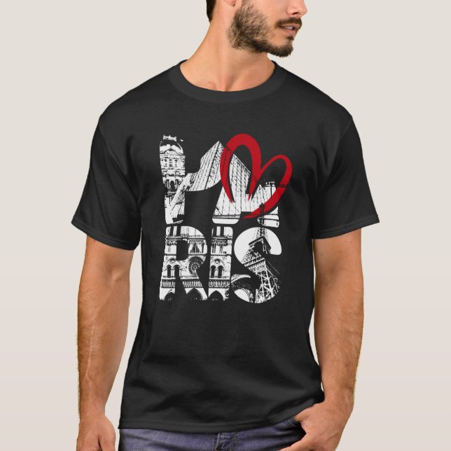 Camiseta Símbolo Torre Paris Eiffel da Querida França Souve (Frente)
