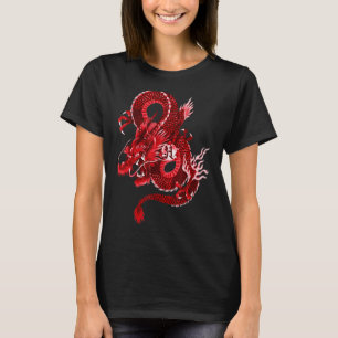 Camiseta Símbolo Tradicional do Dragão Chinês de Poder
