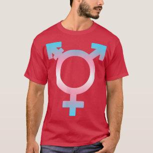 Camiseta Símbolo Transgênero Sinalizador de Prioridade Tran