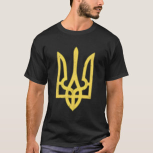 Camiseta Símbolo Trident Ucraniano Suporte Patriótico
