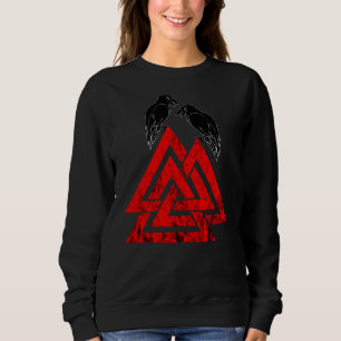 Camiseta Símbolo Valknut Odin Raven Norse Mythology Viking