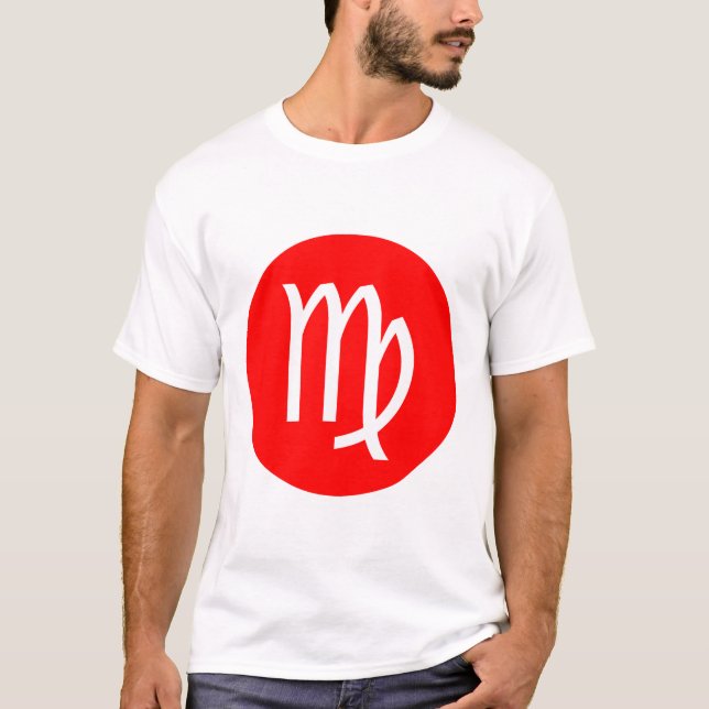 Camiseta Símbolo Virgo - Personalizado (Frente)