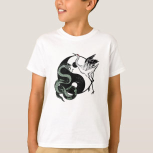 Camiseta Símbolo Yin yang Cobra and Crane