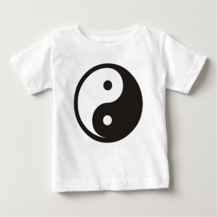Camiseta Símbolo Yin Yang - desenho de tatuagem sólido