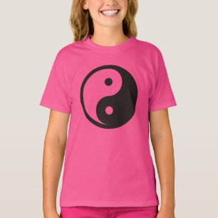 Camiseta Símbolo Yin Yang - design de tatuagem sólida
