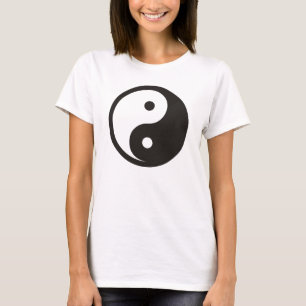 Camiseta Símbolo Yin Yang - design de tatuagem sólida