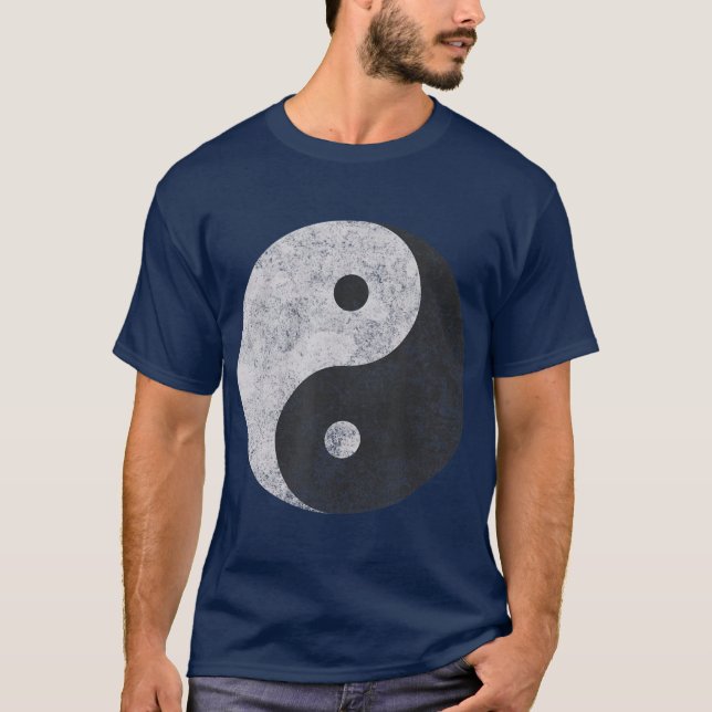 Camiseta Símbolo Yin Yang Tao Taijitu Yoga Peace Love Ver (Frente)