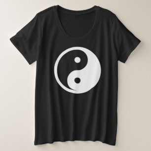 Camiseta Símbolo Yin Yang - tatuagem sólida design 2