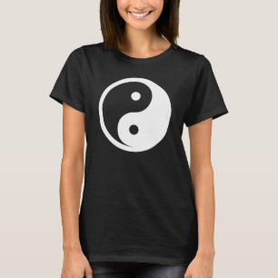Camiseta Símbolo Yin Yang - tatuagem sólida design 2