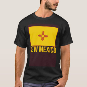 Camiseta Símbolo Zia de Bandeira do Estado do Novo México