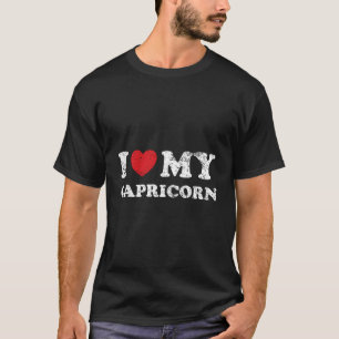 Camiseta Símbolo Zodiac Astrologia Eu Amo Meu Capricórnio