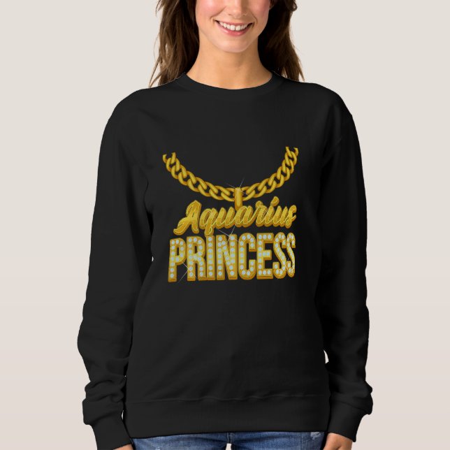 Camiseta Símbolo Zodiac da Princesa Aquarius com Cadeia de  (Frente)