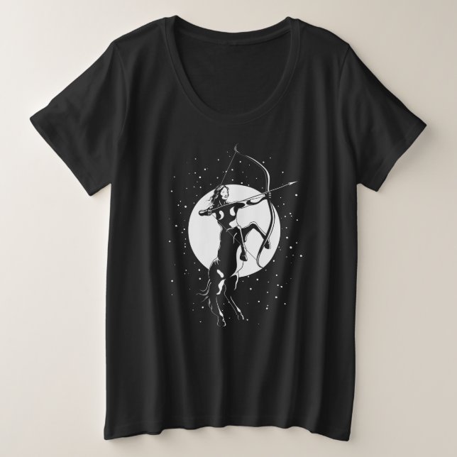 Camiseta Símbolo Zodiac Ilustração - Sagitário (Frente do Design)