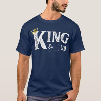 Camiseta Símbolo Zodiac Leo Equipe Normal Rei Leo Zodiac 25