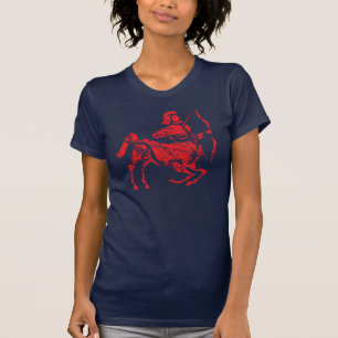Camiseta Símbolo Zodiac Sagittarius Grunge Nov. 22 dezembro
